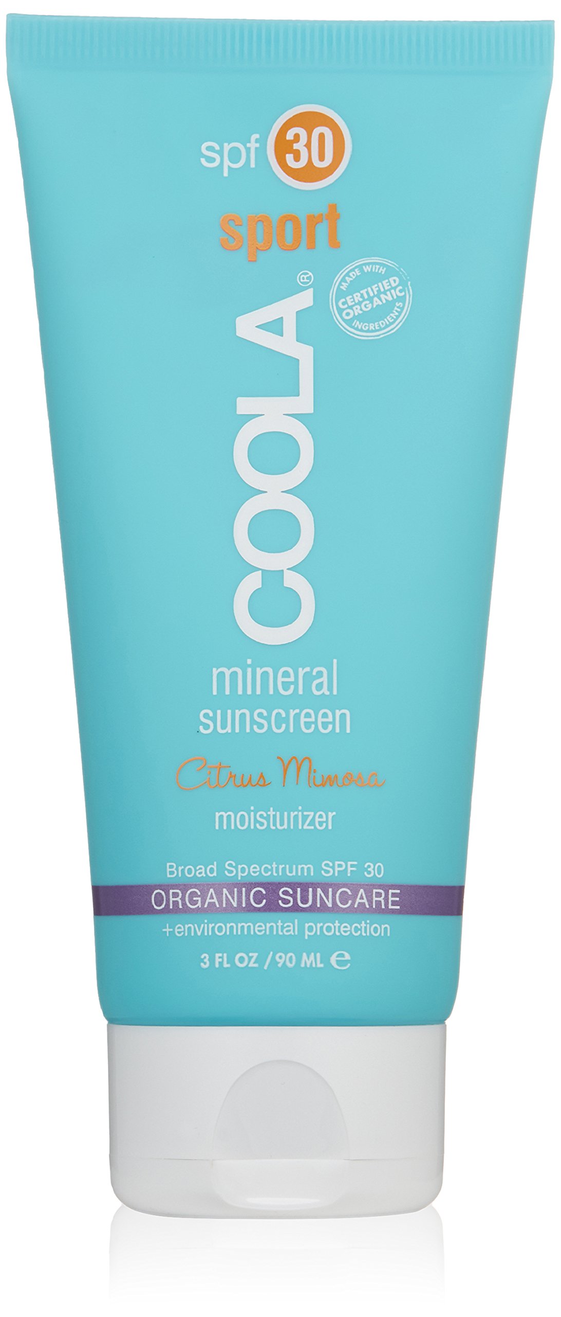 CoolaMineral Sport Sunscreen Moisturizer SPF 30 Citrus Mimosa for Unisex, 3 oz