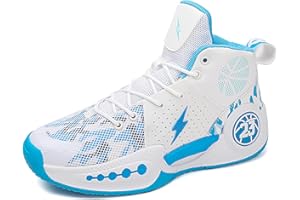 Bawcud Kids Basketball Shoes Boys Girls High Top Sneakers Comfy Breathable Outdoor Cushioning Athletic Shoes for Training Running