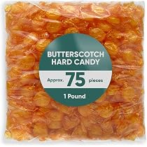 Amazon.com : Butterscotch Hard Candy - 1 Pound Approx 75 Pieces of ...