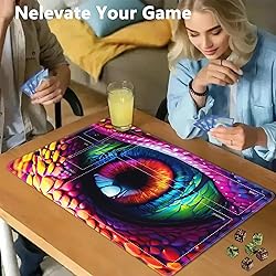 JVGFYNKL for TCG Playmat, Playmat with Zones, 24x14