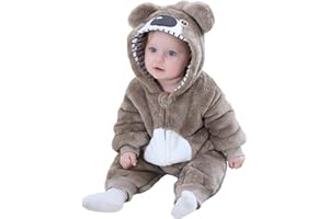 TONWHAR Unisex Baby Animal Halloween Costume Kid's and Toddler's Autumn Winter Outfits Jumpsuit