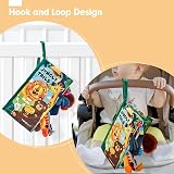hahaland Jungle Tails Sensory Soft Book for Babies 10 Texture Pages Crinkle view 9