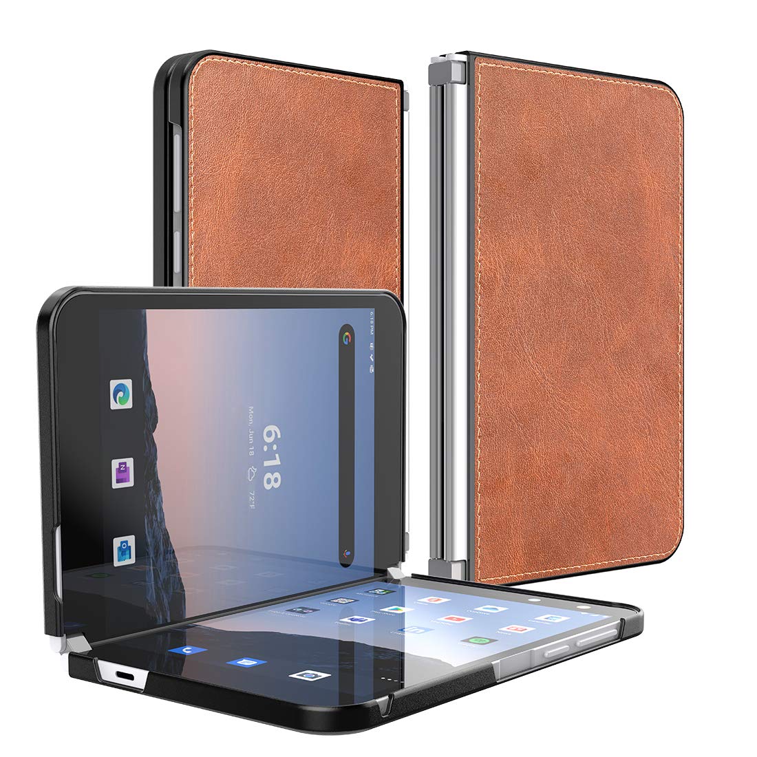 Feitenn Leather Slim Case for Microsoft Surface Duo