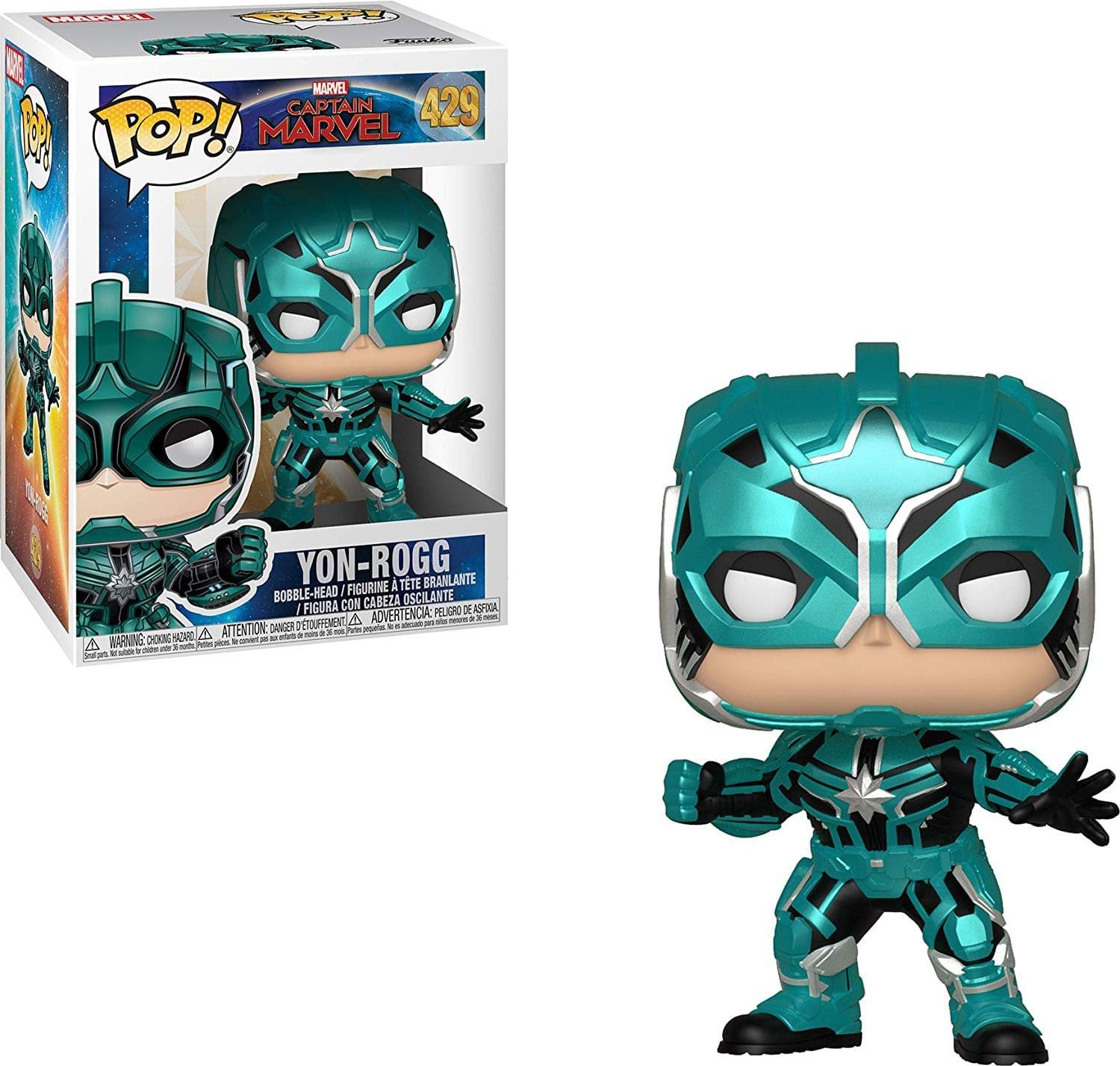 Funko POP! Captain Marvel-Yon Rogg-Rogg - Collectable Vinyl Figure For Display - Gift Idea - Official Merchandise - Toys For Kids & Adults - Movies Fans - Model Figure For Collectors โ image 1