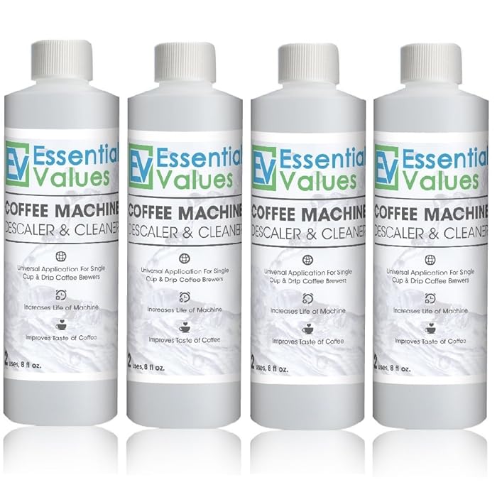 Essential Values Coffee Machine Descaling Solution (Pack of 4)