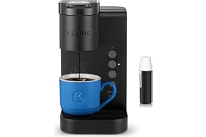 Keurig K-Express Essentials Coffee Maker, Single Serve K-Cup Pod Coffee Brewer, Black - 3 Cup Sizes 6, 8, & 10oz, 36 OZ Removable Reservoir - BROAG Random Color Water Bottle