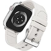 BINLUN Compatible with Apple Watch Band Canvas 38mm 40mm 41mm 42mm 44mm 45mm 46mm 49mm for Men Women, Fabric Sport Replacement Strap Fit for iWatch Series 11 10 9 8 7 6 5 4 3 2 1, SE3/2/1, Ultra3/2/1