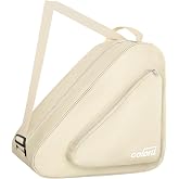 Goloni Skate Bag for Ice &amp; Roller Skates, Water-Resistant Oxford | Fits figure skates, inline skates and quad skates up to women's size 10; three compart ments for gloves, guards and phone