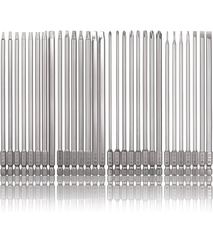 Rocaris 30-teiliges Bitset, 150 Mm Lang, 1/4″ Sechskant – Schlitz, Kreuz, Torx & Vierkant, Magnetisch