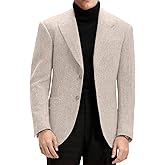 Blazer for Men Slim Fit Men's Casual Jacket Champagne Mens Sport Coat 2 Button Work Herringbone Tweed Suit Jacket for Men 4XL