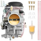 CV40 Carburetor for Harley Davidson Sportster 883 1200 1988-2007 | Fits XL883 XLH883 XLH1200 1988-2007, Softail 1988-2017, Dyna FXR 1988-2016, Touring 1988-2016, with Fuel Filter &amp; Extra Jets