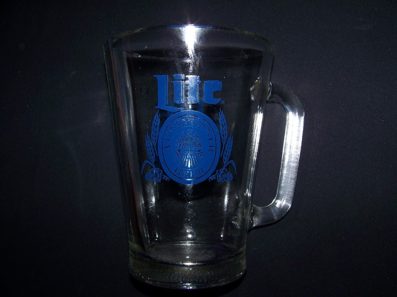 Miller Lite Vintage Glass Beer Pitcher Carafes & Pitchers