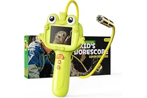 Kids Borescope Borescope Camera Toy with Light for Kids - STEM Science Educational Toy for 4 5 6 7 8 9 10 Years Old Boys Girls Birthday Gift, Snake Scope Camera for Outdoor Camping Nature Exploration