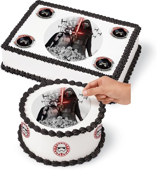 Amazon Com Large Edible Cake Decoration Kit Sugar Sheets Star