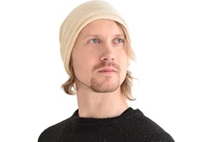 CHARM 100% Silk Beanie Natural Chemo Hat Sensitive Skin Oversized Slouchy