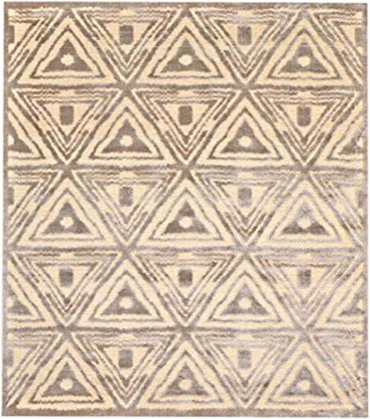 Feizy Rugs Saphir Zam Collection Imported Area Rug, 5'3" x 7'6", Cream/Gray