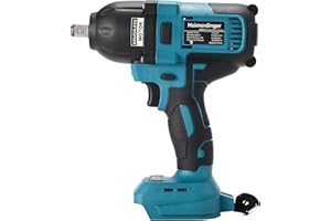 HEIMERDINGER 1/2 Inch Cordless Impact Wrench for Makita 18V Battery - 580 Ft-lbs (800N.m) Brushless High Torque Electric Power Impact Driver Gun,2300RPM High Torque Impact Wrench with LED Work Light