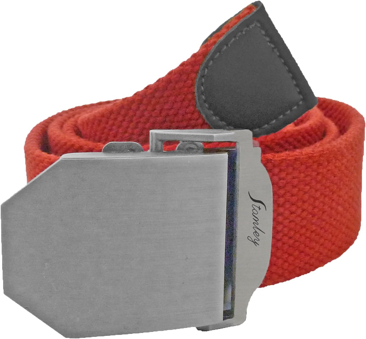 Mens Web Belt 40 Inch Black Cut to Fit with Slider Clamp Buckle, 1.5 Inch Width