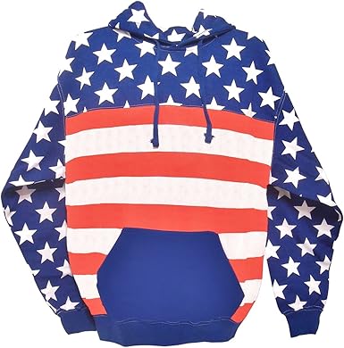 red sweatshirt with white stars