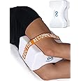Everlasting Comfort Memory Foam Leg & Knee Pillow for Side Sleepers - Sciatica Pain Relief Leg Pillow for Side Sleeping - Adjustable Strap