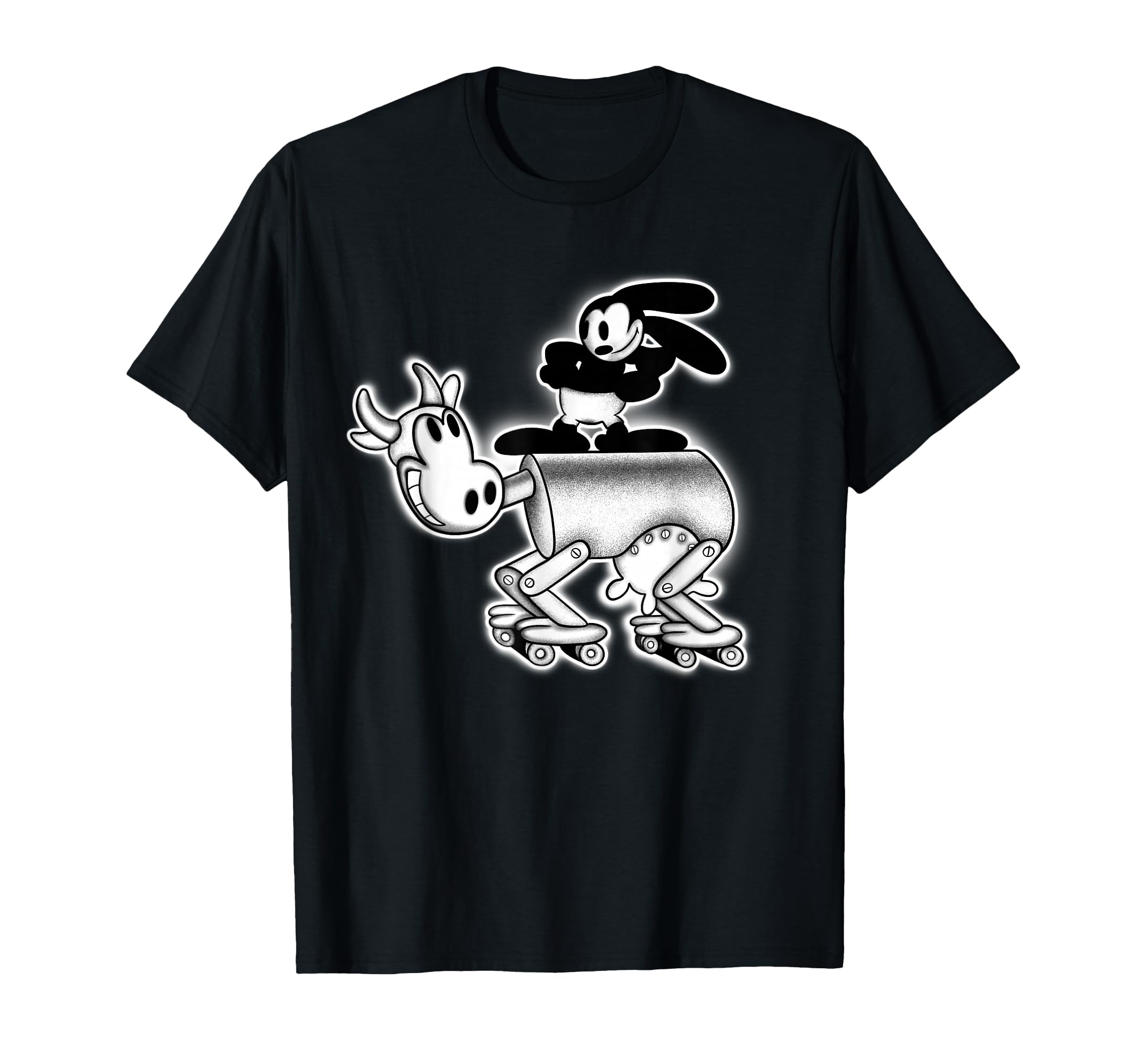 Photo 1 of  Oswald Rabbit in The Mechanical Cow x 1927 Cartoon T-Shirt L