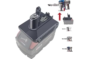 URUN 【Type B】 Adapter for Milwaukee 18V Lithium Battery Convert to for Dyson Type B DC31 DC34 DC35 DC44 DC45 DC56 DC57 917083-01 Handheld Vacuum Cleaner【Screw-Fixed Type, Type B only】