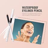Erinde 12Pcs White Eyeliner Pencil Soft Highlighter Waterproof Matte view 4