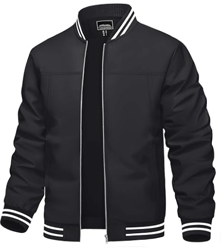 WEIV GEAR Mens Letterman Melton Varsity Jacket for Men Baseball