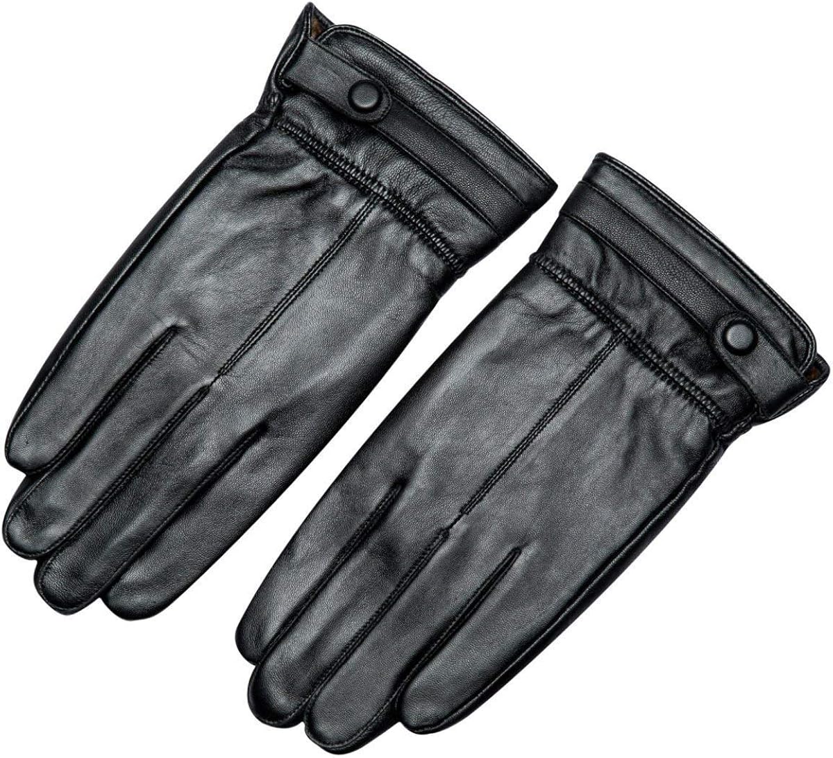 Gloves Men'S Self Cultivation Ultra Thin Leather Gloves Thermal Winter