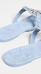 Tory Burch Women's Miller Sandals, Blue Cloud, 5