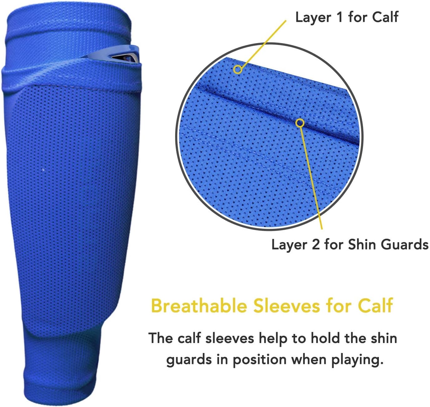 GeekSport Soccer Shin Guards Youth for Kids- Upgraded 3 Best Sizes & 8 Colors Shin Pads & Calf Sleeves Soccer Gear for 3-15 Years Old Boys Girls : Sports & Outdoors