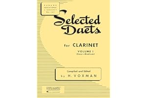Selected Duets for Clarinet Volume 1 | Easy to Medium Classical Clarinet Duets | Rubank Educational Library Sheet Music for Students and Teachers | Woodwind Duet Book by Himie Voxman