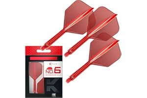 Target Darts K Flex Integrated Dart Flights And Shafts, No.6 | Pack Of 3 K-Flex - No6, Kflex All In One Moulded Dart Flight & Stem Lengths: Short, Intermediate & Medium | Professional Dart Accessories