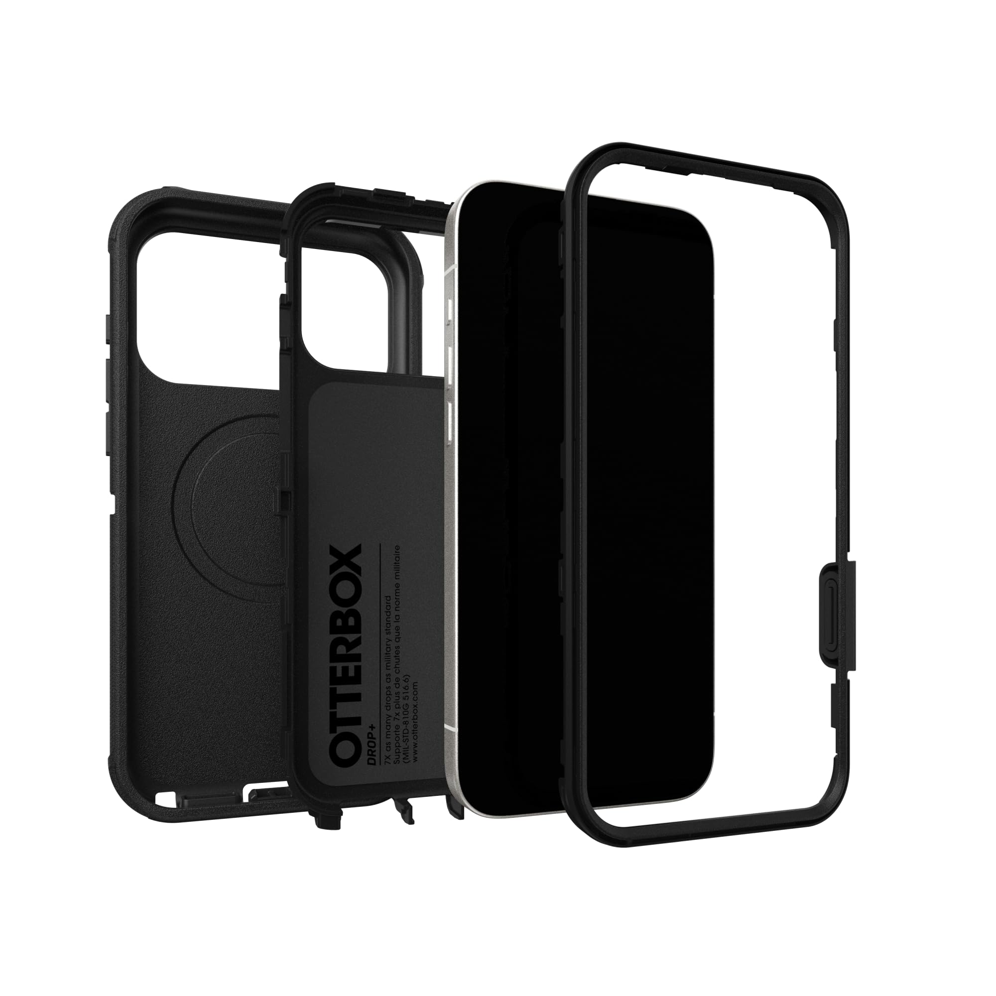 OtterBox iPhone 17 Pro Max Defender Pro Series Case - Black - Tough, Rugged & Durable iPhone Case, Snaps on MagSafe