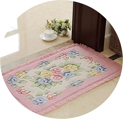 Alfombra de baño con Estampado de Flores, 1 Unidad, Alfombra de baño
