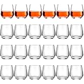 Zopeal 24 Pack Shot Glasses 3.25 oz Tequila Heavy Base Whiskey Tasting Glass Cups Small Liquor and Spirit Bar Shooter for Drinking Tasting Espresso Beer Juice