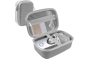 SHFGYG Hard Carrying Case for Portable Handheld Inhaler Nebulizer Machine, Portable Nebulizer Case for Travel, Asthma Inhaler Spacer Bag for Storage (Gray)