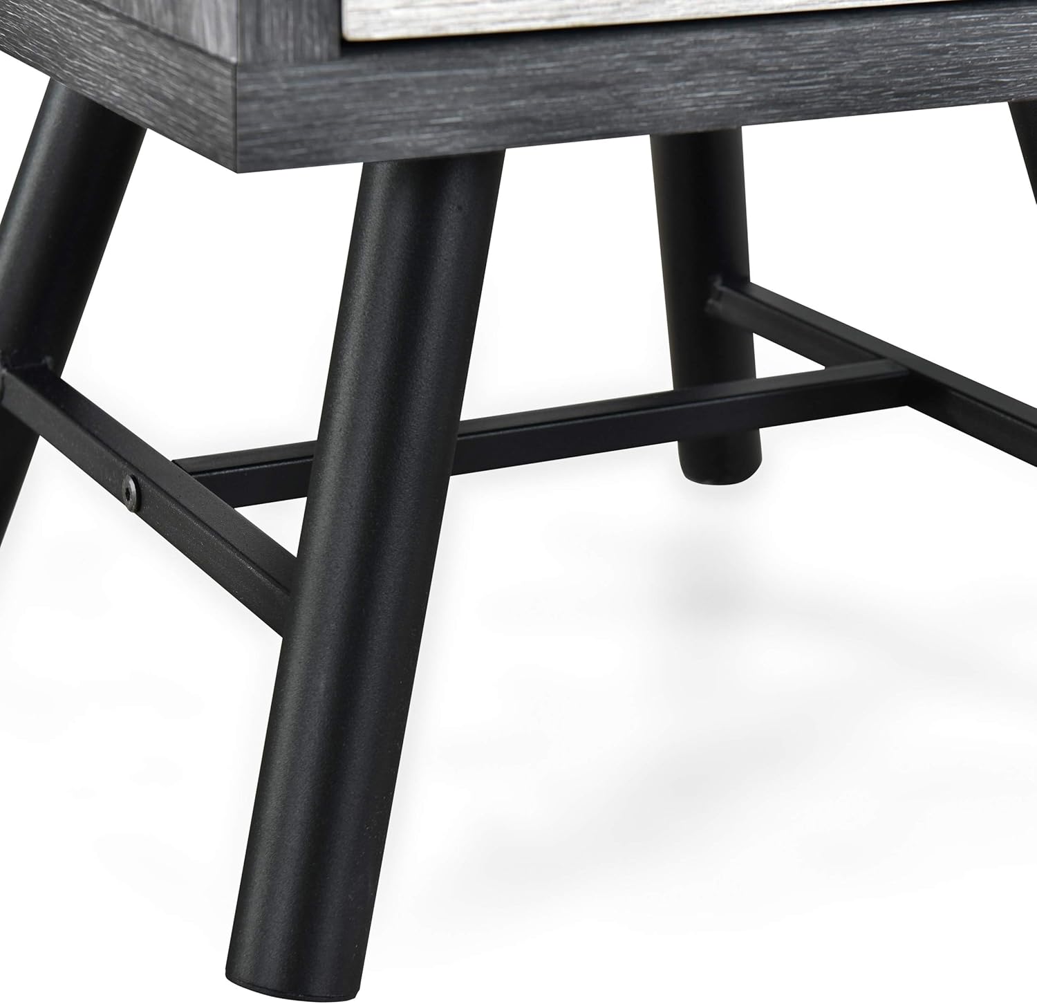 Christopher Knight Home Harrison Mid-Century Modern Nightstand, Sonoma Gray Oak + Gray Oak + Black: Kitchen & Dining