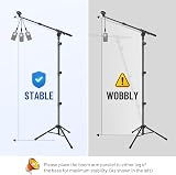 CAHAYA Upgraded Tripod Boom Sheet Microphone Stand with Carrying Bag CY0311 view 7