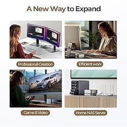 40Gbps Aluminum Hub & Stand for New M4/M4 Pro Mac
