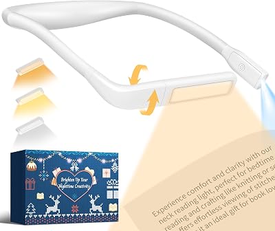 EastPin Neck Reading Light Rechargeable 3 Color Dimming Eye Protection
