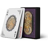 strublfe Illustration Art Playing Cards, Retro Style Deck of Cards, Poker Cards, International Standard Size, Suitable for Travel, Party Entertainment, (Purple)