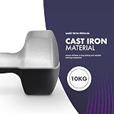 KAYMAN Neoprene Dumbbell Pair 10kg Anti-Slip Hex Edges Water-Resistant view 4