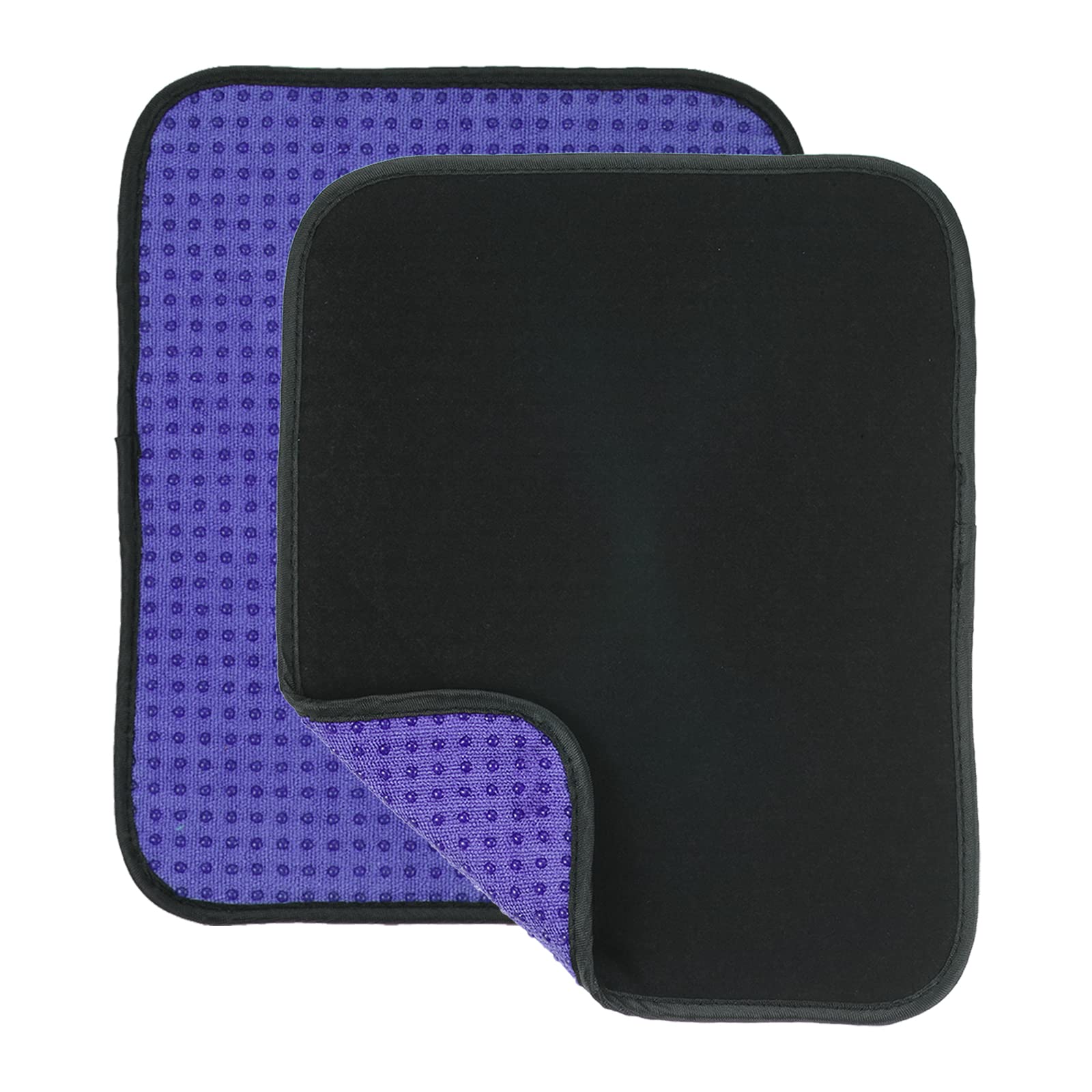 PATIKIL Bowling Ball Towel 10x8 Inch, 2 Pack Microfiber Shammy Pad for Cleaning Bowling Ball, Purple