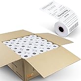 TK Thermal King, (50 Rolls) 2 1/4" x 85' Thermal Paper, POS Receipt Paper for Retail Business Cash Register, Fits Most Credit Card Terminal