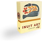 Pomegranate Playing Cards, Inuit Art, 52-Card Standard Deck + Jokers | Varnish &amp; Linen Finish, Smooth Shuffle, Canadian Indigenous Art Deck, Unique Holiday Gift, Arctic Wildlife, Game Night Cards