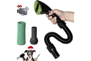 Gforest Pet Vacuum Grooming Comb Brush Hair Remover Shedding Deshedding Attachment Tool Kit for Dogs and Cats (black)