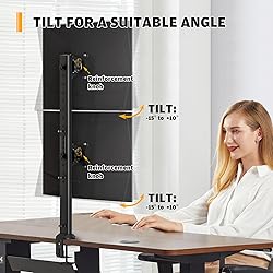 HEMUDU Dual Monitor Articulating Desk Mount Arm
