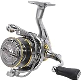 Spinning Reel, 19.8LB Max Drag, 7+1BB, 5.2:1, Aluminum Spool, Fresh/Salt | Instant Anti-Reverse, Reinforced Nylon Body, Lightweight Smooth for Bass Trout Walleye Panfish