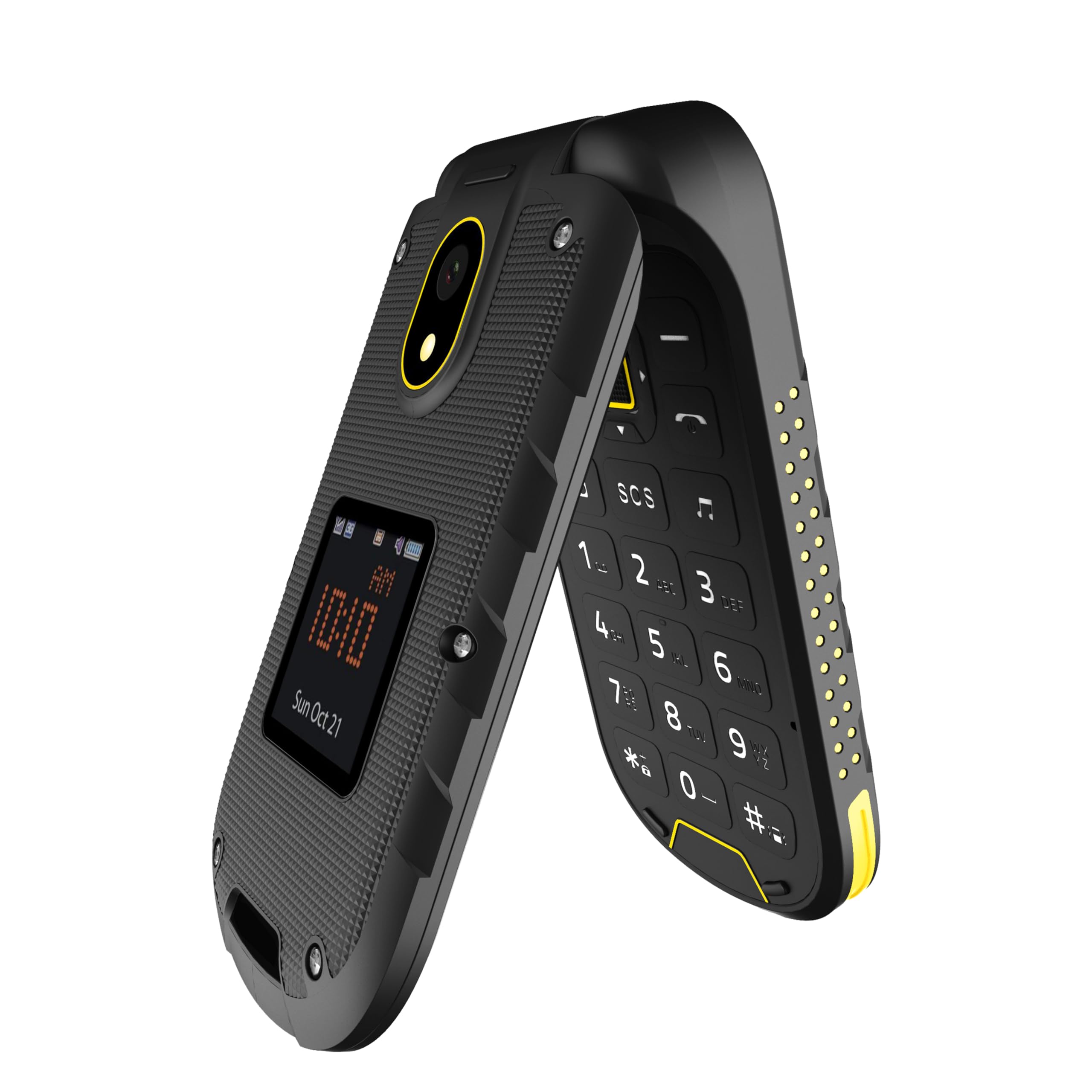 Robustes Klapphandy Hammer Bow LTE 4G ohne Vertrag wasserdicht staubdicht IP68 robust mit großem 1200mah Akku